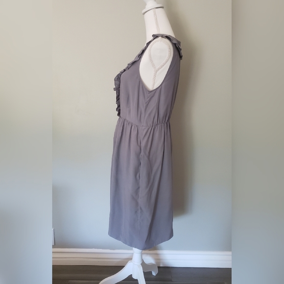 Romantic Grey Maeve Dress. Anthropologie. - Picture 3 of 9